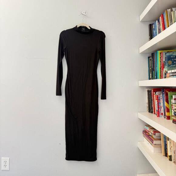 Naked Wardrobe Black Maxi dress Medium - Picture 4 of 9